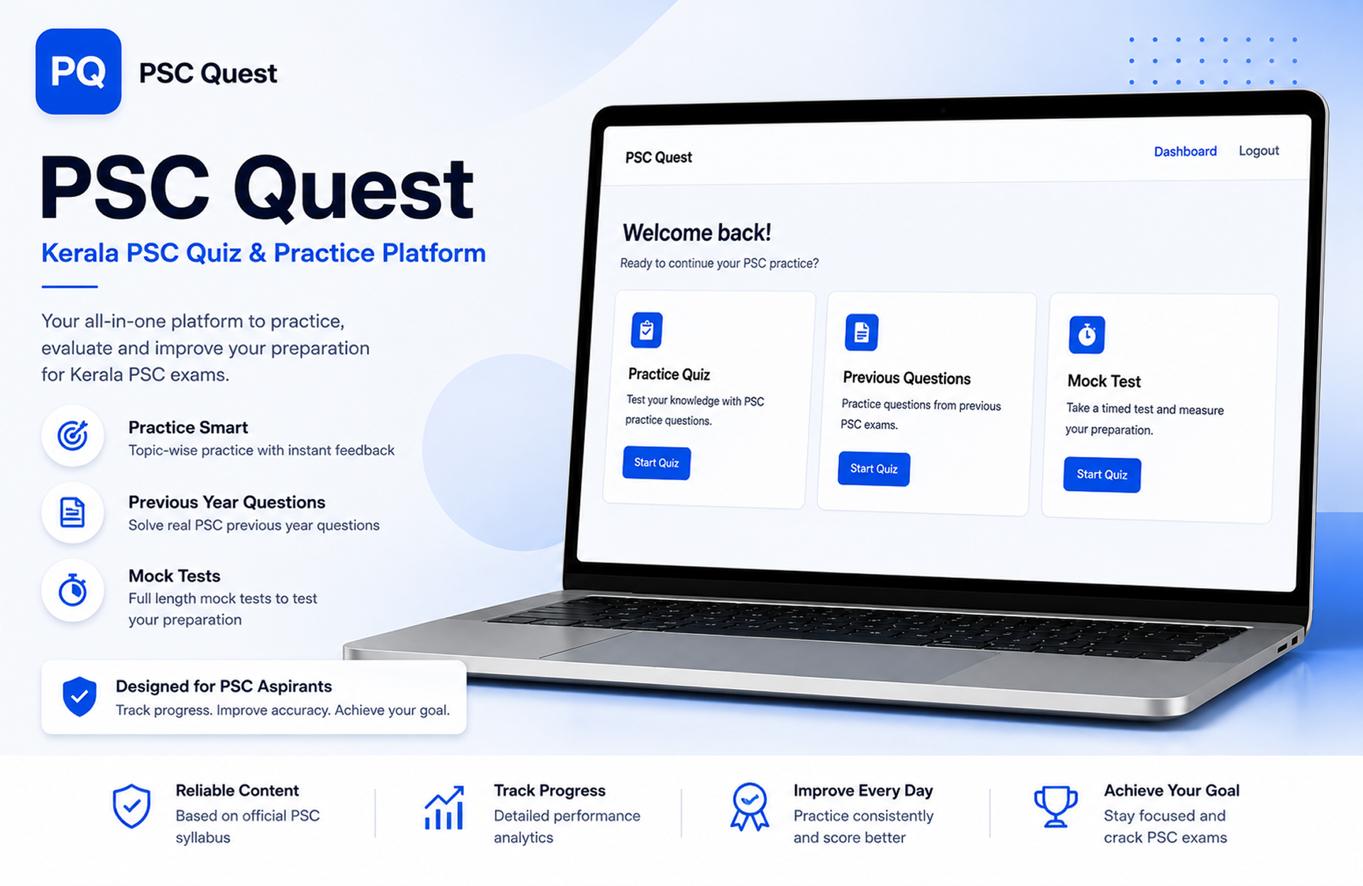 PSC Quest Kerala PSC quiz and practice platform